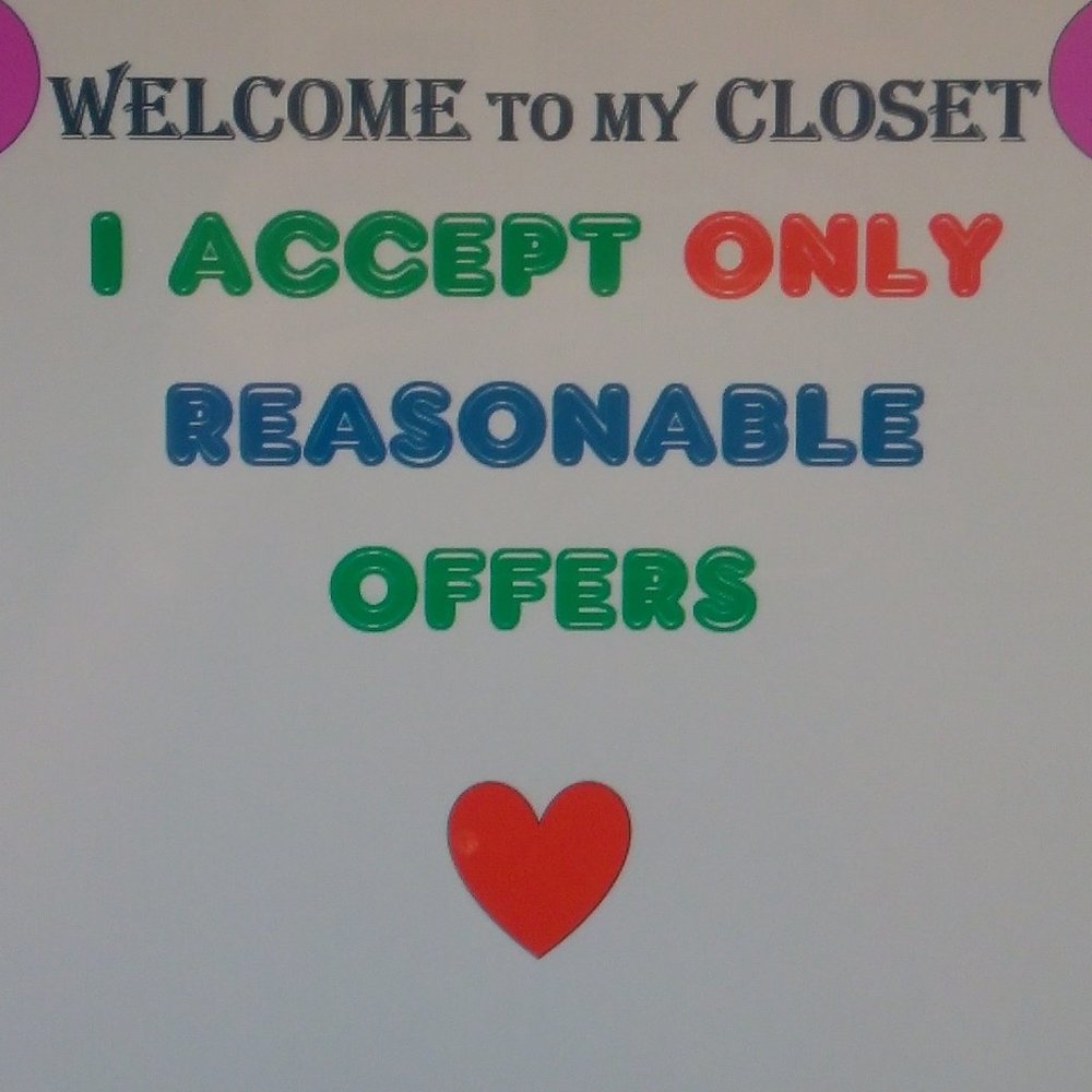 Welcome Reasonable Offers